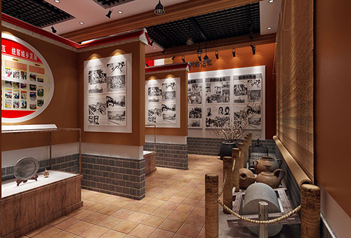 宿州传统韵味十足的中式展厅设计效果图