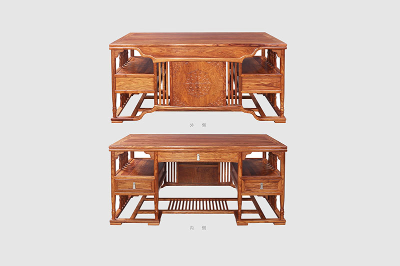 宿州中式家居装饰书房桌椅组合家具效果图