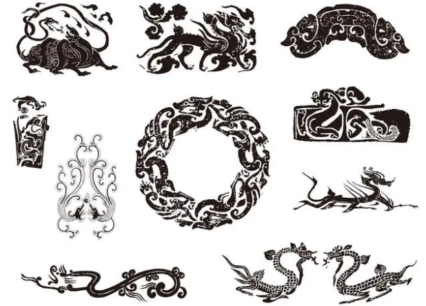 宿州龙纹和凤纹的中式图案
